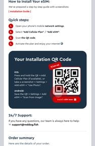 Screenshot do passo de instalação