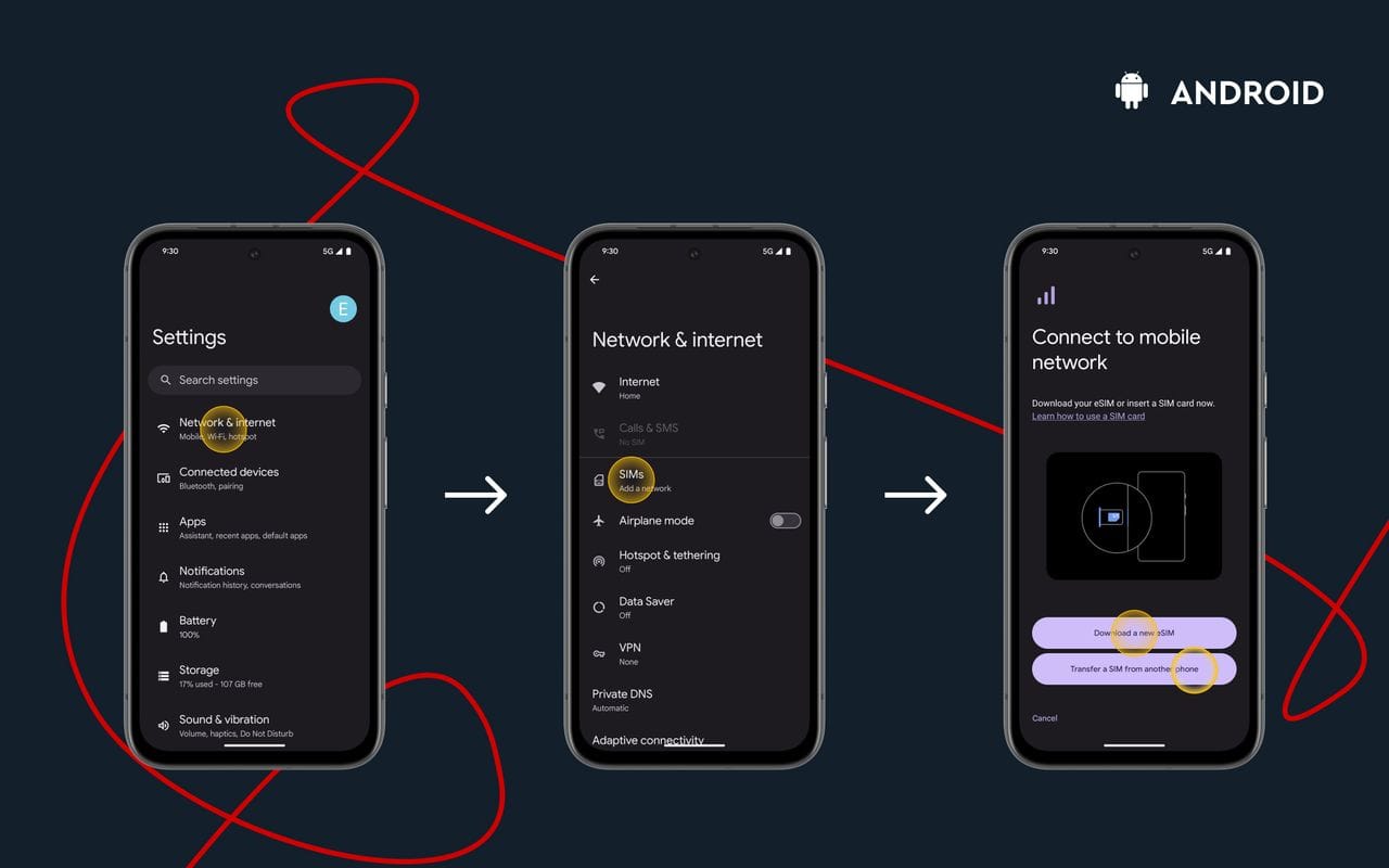 How to Transfer eSIM on Android